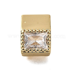 Brass Pave Clear Cubic Zirconia Multi-Strand Links&nbsp;KK-B136-17G