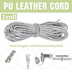 10M Round Imitation Leather Braided Cord&nbsp;WL-GF0001-32C-01