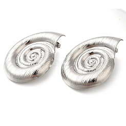 304 Stainless Steel Conch Stud Earrings&nbsp;EJEW-I312-10P