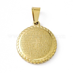 PVD Vacuum Plating 304 Stainless Steel Pendants&nbsp;STAS-P315-03G