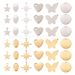 36Pcs 12 Style 304 Stainless Steel Charms&nbsp;STAS-TA0002-86