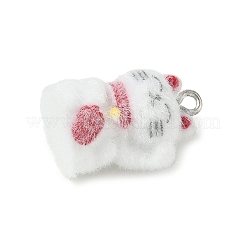 Flocking Resin Pendants&nbsp;RESI-K203-12