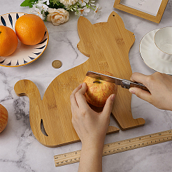 Cat Wood Cutting Board Craft&nbsp;AJEW-WH0554-67C