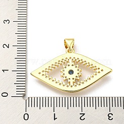 Brass Micro Pave Cubic Zirconia Pendants&nbsp;FIND-Z023-14G