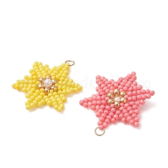 Glass Seed Beaded Pendants&nbsp;PALLOY-MZ01360
