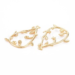 Brass Micro Pave Clear Cubic Zirconia Pendants&nbsp;KK-S356-754