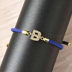 Adjustable Nylon Cord Bracelets&nbsp;X-BJEW-C096-01G-02
