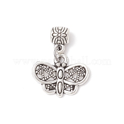 8Pcs 8 Styles Alloy Butterfly European Dangle Charms&nbsp;PALLOY-JF03874