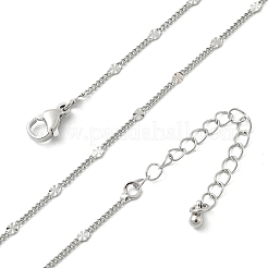 Brass Disc Twisted Chain Necklaces&nbsp;NJEW-A042-09P