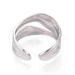 304 Stainless Steel Cuff Ring&nbsp;X-RJEW-N038-112P