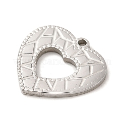 Non-Tarnish 304 Stainless Steel Pendants&nbsp;STAS-Q301-19P