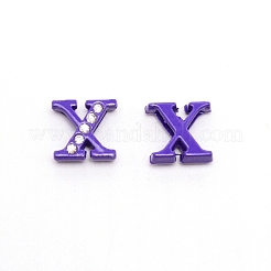 Rhinestone Slide Letter Charms&nbsp;RB-TAC0002-01X