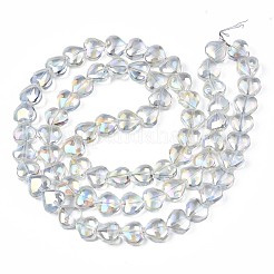 Electroplate Glass Beads Strands&nbsp;X-EGLA-S188-14-B03