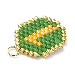 Beaded Number 1 Charms&nbsp;PALLOY-MZ00907-02