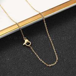 304 Stainless Steel Cable Chain Necklaces&nbsp;NJEW-M151-24G