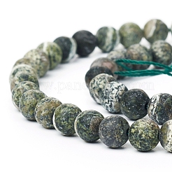 Natural Silver Line Jasper Beads Strands&nbsp;G-L549-01-6mm