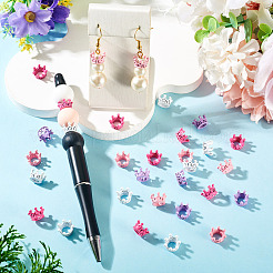 48Pcs 4 Colors Alloy Crown European Beads&nbsp;FIND-TA0010-45