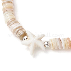 Natural Cultured Freshwater Pearl & Synthetic Turquoise Beads Stretch Bracelets&nbsp;BJEW-JB11875