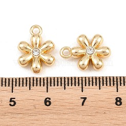 Rack Plating Alloy Rhinestone Pendants&nbsp;PALLOY-T096-08G-02