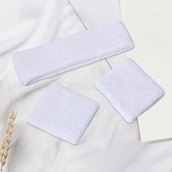 2 Bags Cotton Sports Headband & Wristband Set&nbsp;AJEW-CN0004-74A