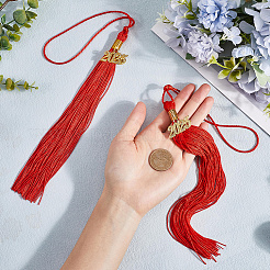 Polyester Graduation Tassel Pendant Decorations&nbsp;AJEW-WH20020-078G
