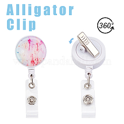 ABS Plastic Retractable Badge Reel&nbsp;AJEW-GF0001-74