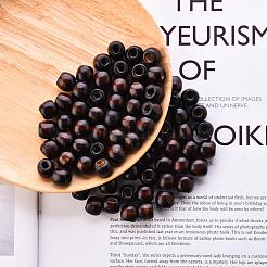 Coconut Brown Barrel Natural Wood Beads&nbsp;X-WOOD-S030-08-LF