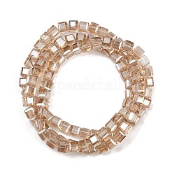 Electroplate Transparent Glass Beads Strands&nbsp;EGLA-B011-07A-PL01