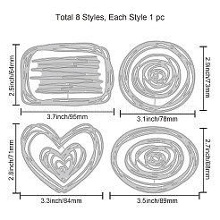 Carbon Steel Cutting Dies Stencils&nbsp;DIY-WH0309-380