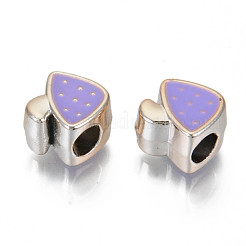 UV Plating Acrylic European Beads&nbsp;OACR-N010-34LG