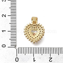 Brass Micro Pave Cubic Zirconia Pendants&nbsp;LS-KK-D431-018G