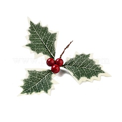 Plastic Artificial Christmas Leaf&nbsp;FIND-G083-01B