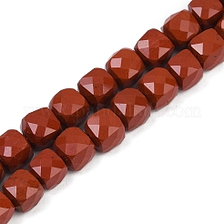 Natural Red Jasper Beads Strands&nbsp;G-H078-C34-6mm