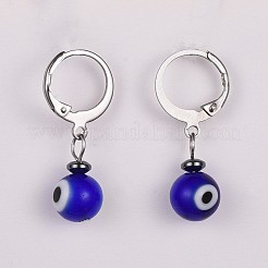 Lampwork Leverback Dangle Earrings&nbsp;EJEW-JE03313-02