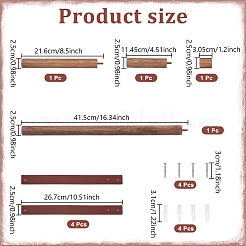 Pine Wood Adjustable Tapestry Hook Bracket&nbsp;ODIS-NB0001-64