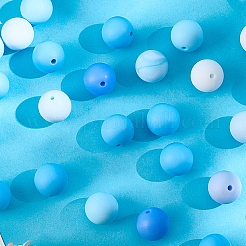 90Pcs 6 Colors Silicone Beads&nbsp;SIL-PA0001-07C