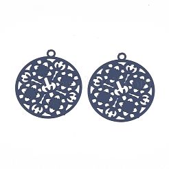 430 Stainless Steel Filigree Pendants&nbsp;X-STAS-T042-10A
