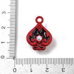 Spray Painted Alloy Pendants&nbsp;PALLOY-S038-07B