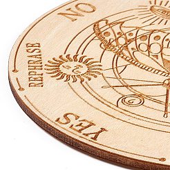 Wooden Carved Cup Mats&nbsp;LS-DIY-B060-04C