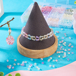 144G 12 Colors Transparent Spray Painted Glass Beads&nbsp;EGLA-TA0013-13