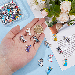 48Pcs 12 Colors Alloy Enamel Connectors Charms&nbsp;FIND-DC0007-22