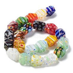 Handmade Millefiori Glass Bead Strands&nbsp;LS-LAMP-G099-10