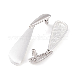 Teardrop Brass Dangle Stud Earrings for Women&nbsp;EJEW-G391-18S