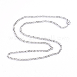 Non-Tarnish 304 Stainless Steel Curb Chains Twist Chains Necklaces&nbsp;NJEW-L173-006-P