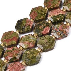 Natural Unakite Beads Strands&nbsp;G-N368-01A-08