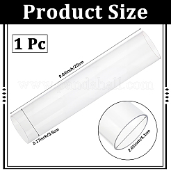 Round Transparent Acrylic Tube&nbsp;AJEW-CY0002-54A