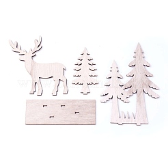Undyed Platane Wood Home Display Decorations&nbsp;DJEW-F006-04