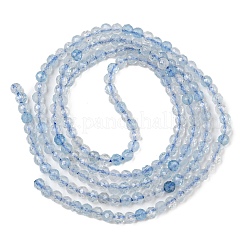 Grade A Natural Aquamarine Beads Strands&nbsp;G-E411-19F-2mm