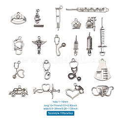 Tibetan Style Zinc Alloy Pendants&nbsp;TIBEP-TA0002-36AS-RS