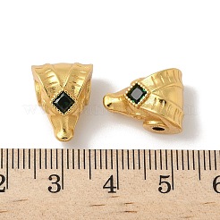 Matte Gold Color 925 Sterling Silver 3 Hole Guru Beads&nbsp;STER-R014-11G
